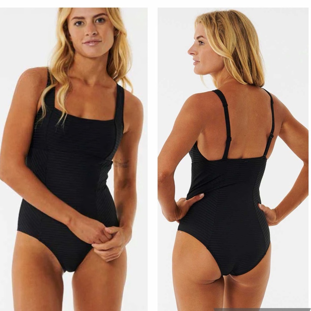Rip Curl Premium Surf D-DD Full Coverage One Piece Swimsuit - Black, XS
